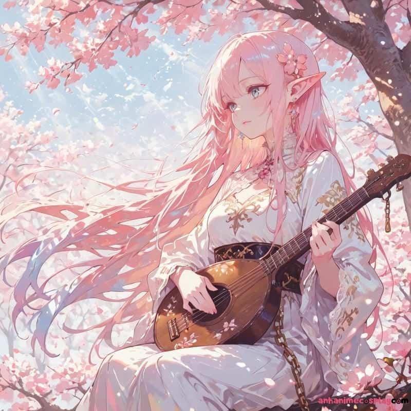 ảnh hoa anh đào anime gái